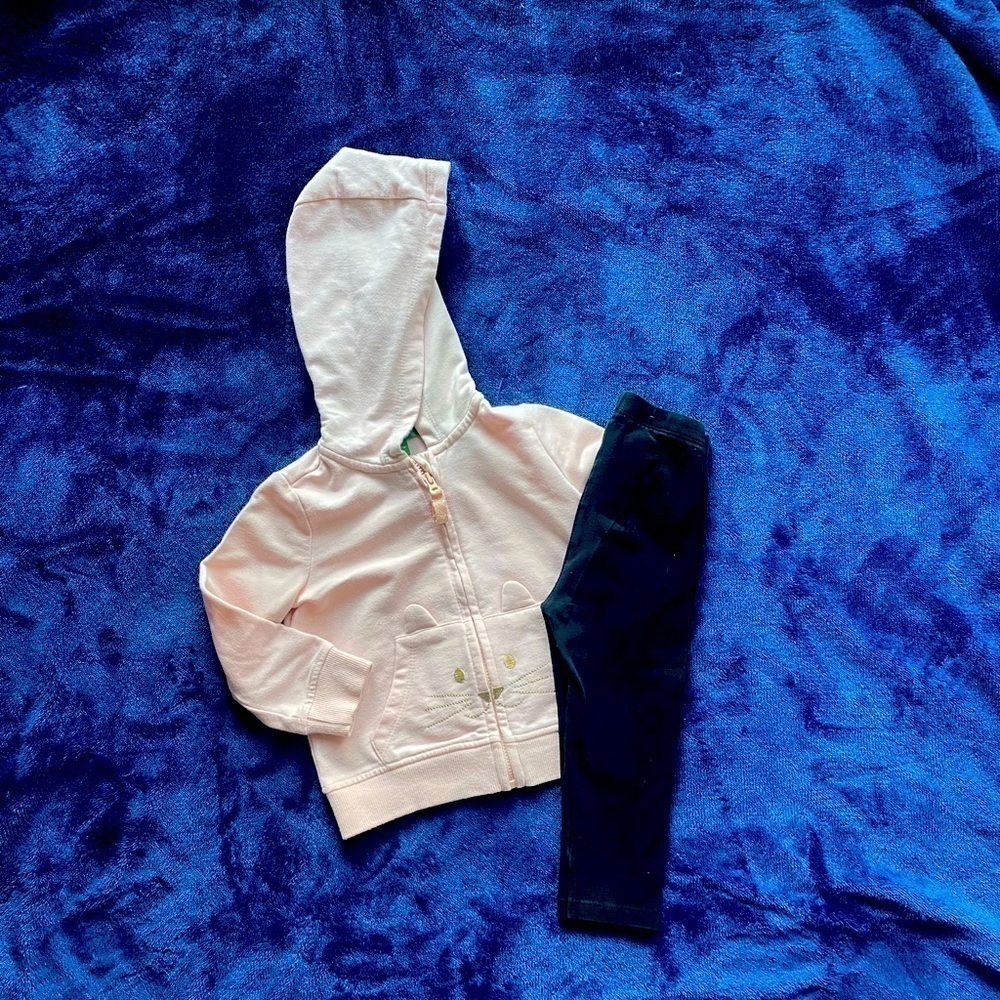 DIP-CAT FACE FLEECE JACKET-12-18 MONTHS
